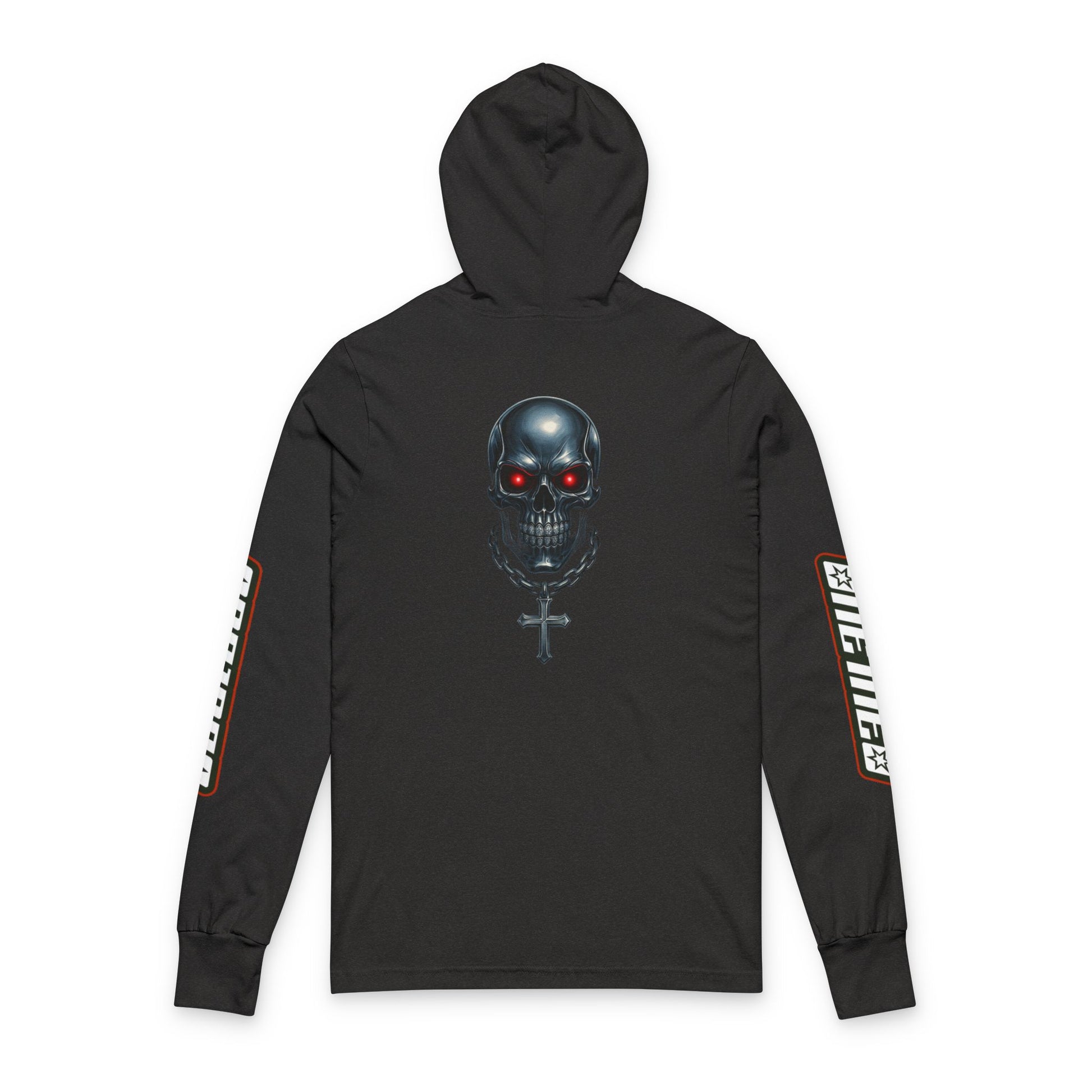 Edgy Graphic Hoodie, Unisex Long Sleeve Tee, Streetwear Fashion, Alternative Lifestyle, Gift for Music Lovers