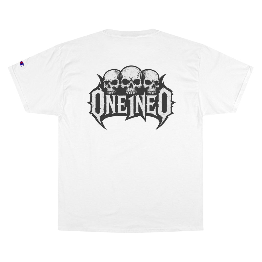 Champion Skull Graphic Tee for Music Lovers, Edgy Streetwear Shirt, Alternative Fashion Apparel, Perfect Gift for Birthdays.